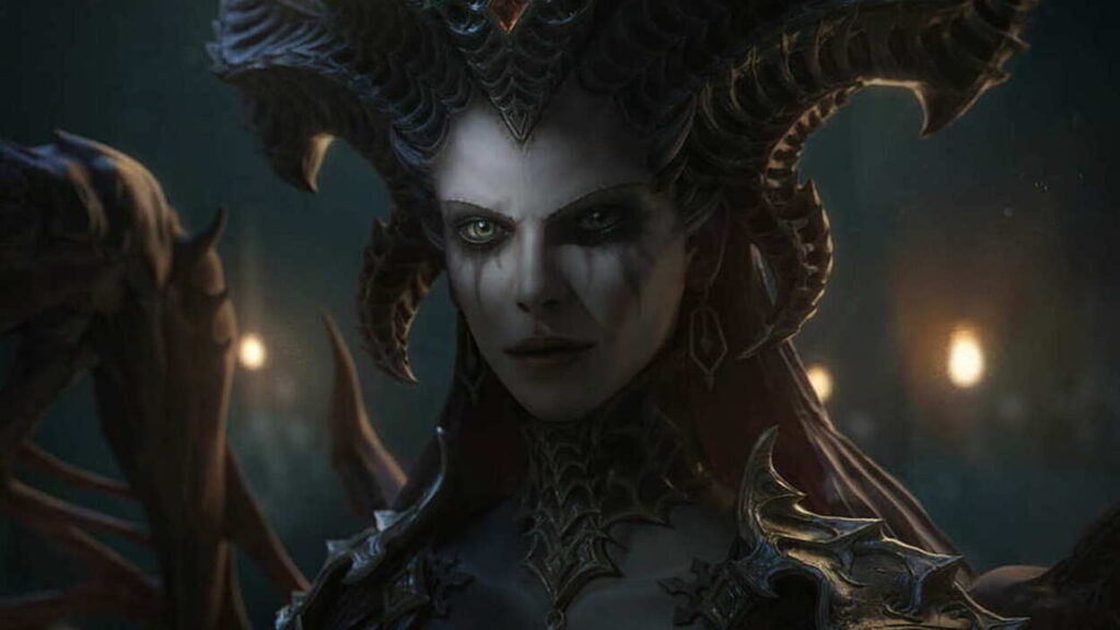 Lilith na zbliżeniu w Diablo 4