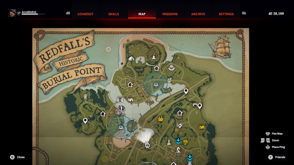 Mapa Redfall