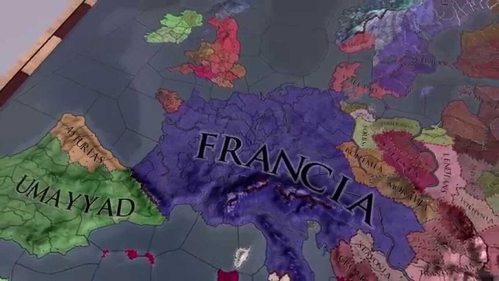 Mapa świata w grze Crusader Kings 2