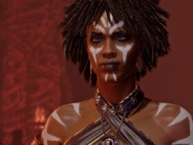 Kobieca postać z Diablo 4 na zbliżeniu