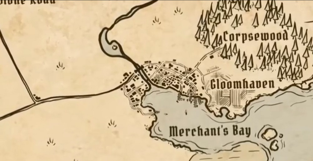 Gloomhaven mapa świata