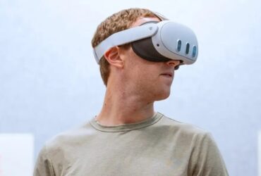 Mark Zuckerberg noszący gogle VR Meta Quest 3