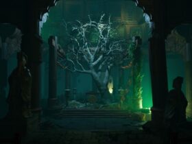 Drzewo w mrocznej świątyni w Vampire: The Masquerade – Bloodlines 2