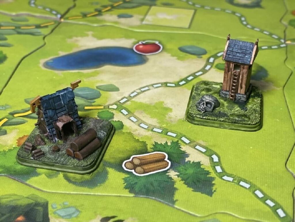 drukowanie 3d Planszówki Budynki do Northgard Niezbadane Ziemie, autor: Meeple Forge, druk: Printed Bones 