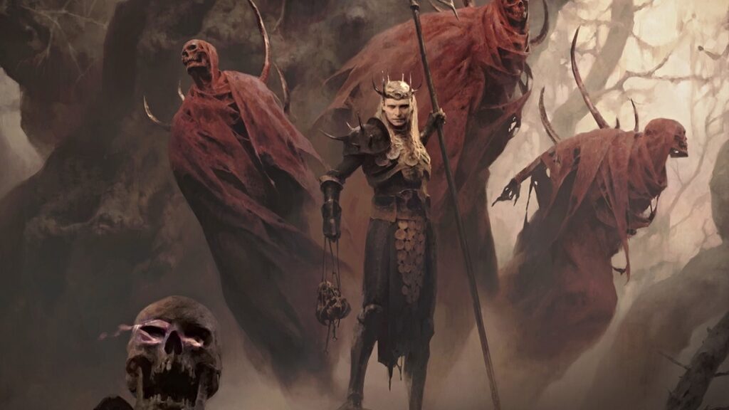 Nekromanta z Diablo 4.