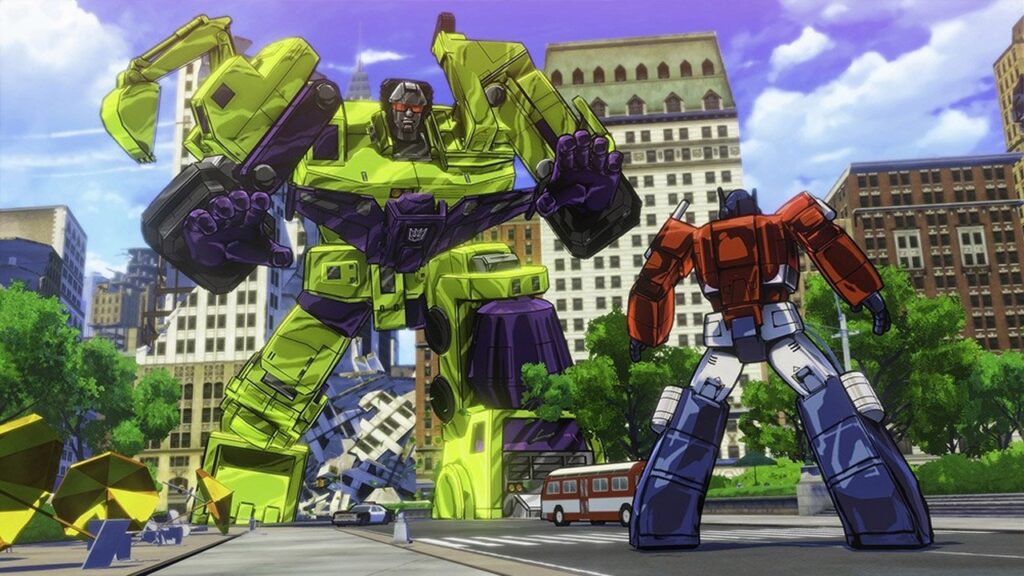 Walka z bossem w Transformers: Devastation