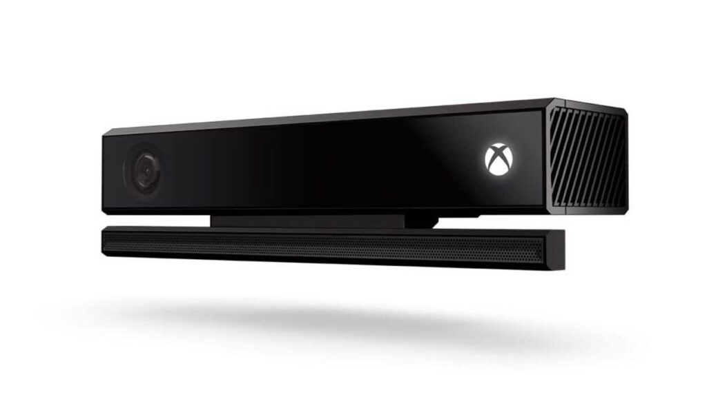 Microsoft Kinect na białym tle