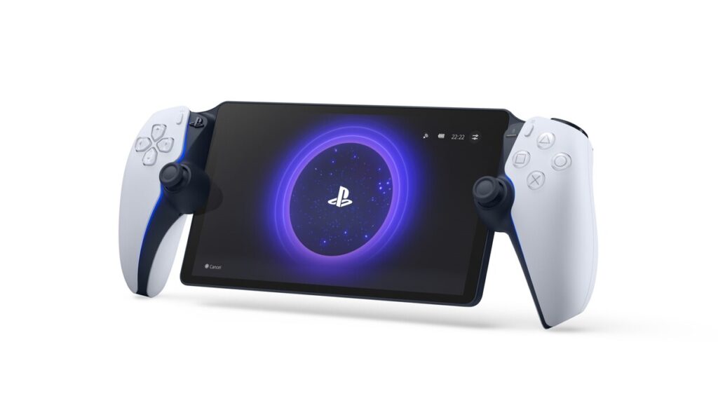 Konsola PlayStation Portal na białym tle