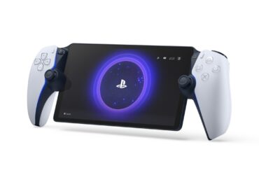 Konsola PlayStation Portal na białym tle