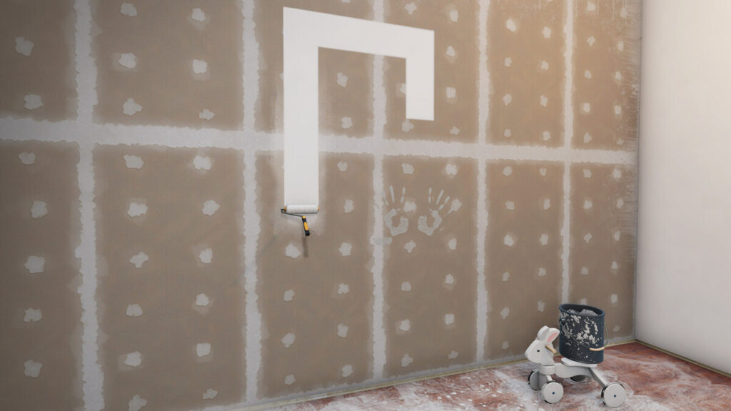 malowanie ściany w HOUSE FLIPPER 2
