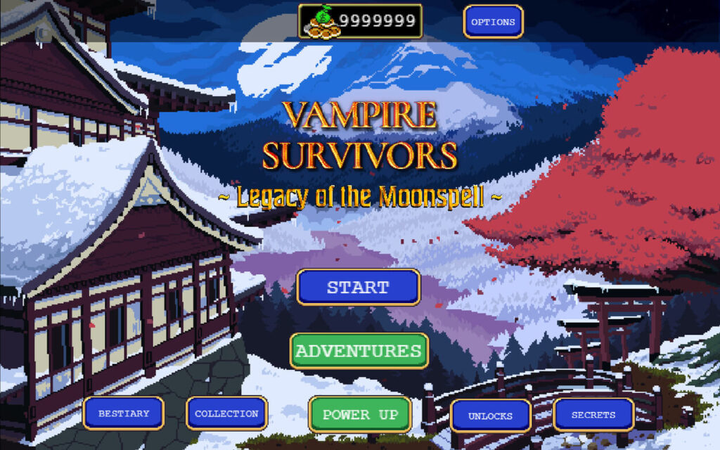 Screen z nowej zawartości do Vampire Survivors