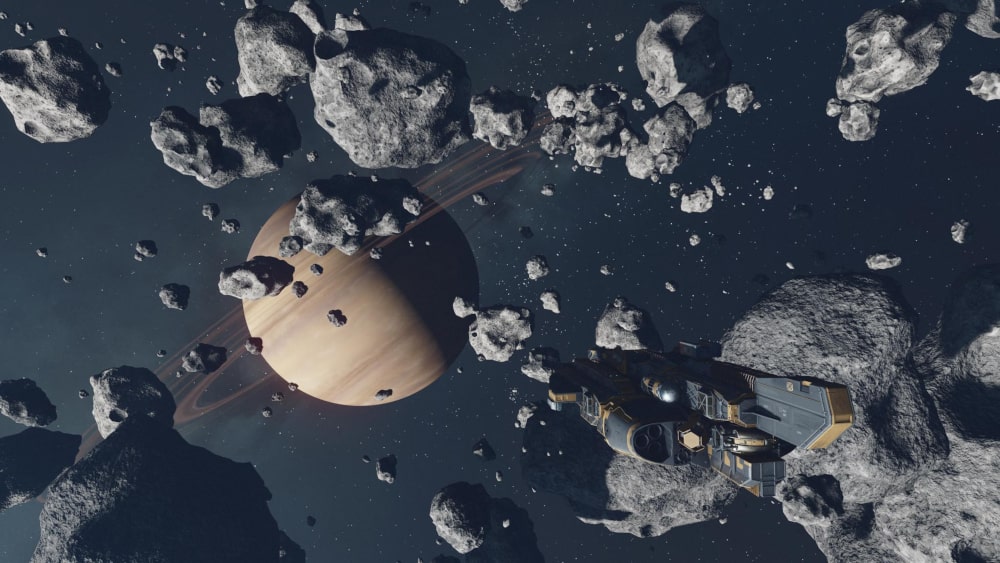 Statek w pasie asteroid
