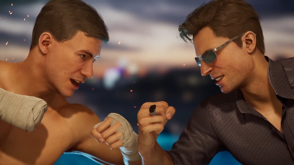 Jean-Claude Van Damme i Johnny Cage w Mortal Kombat 1