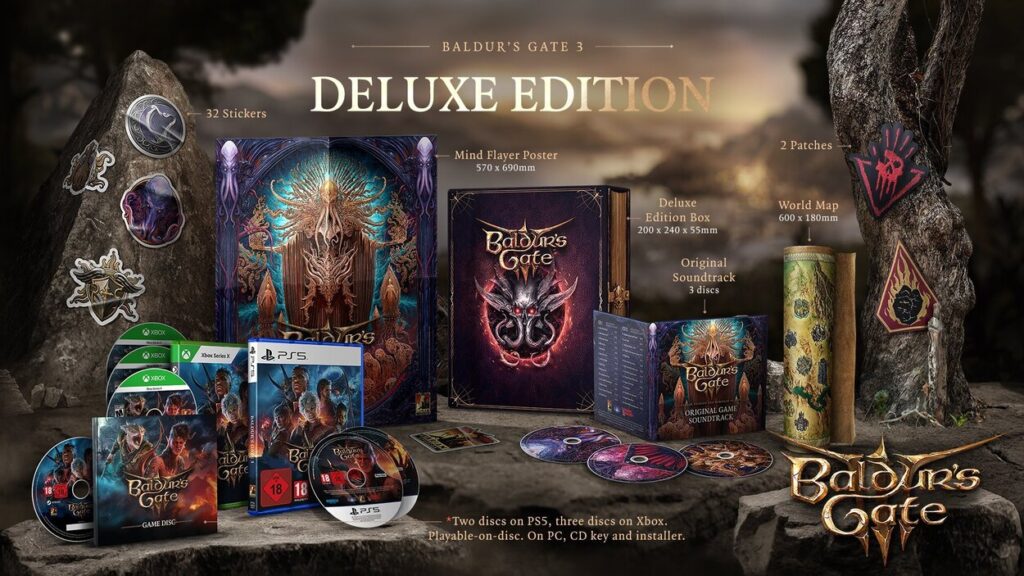 Zawartość Baldur's Gate 3 Deluxe Edition