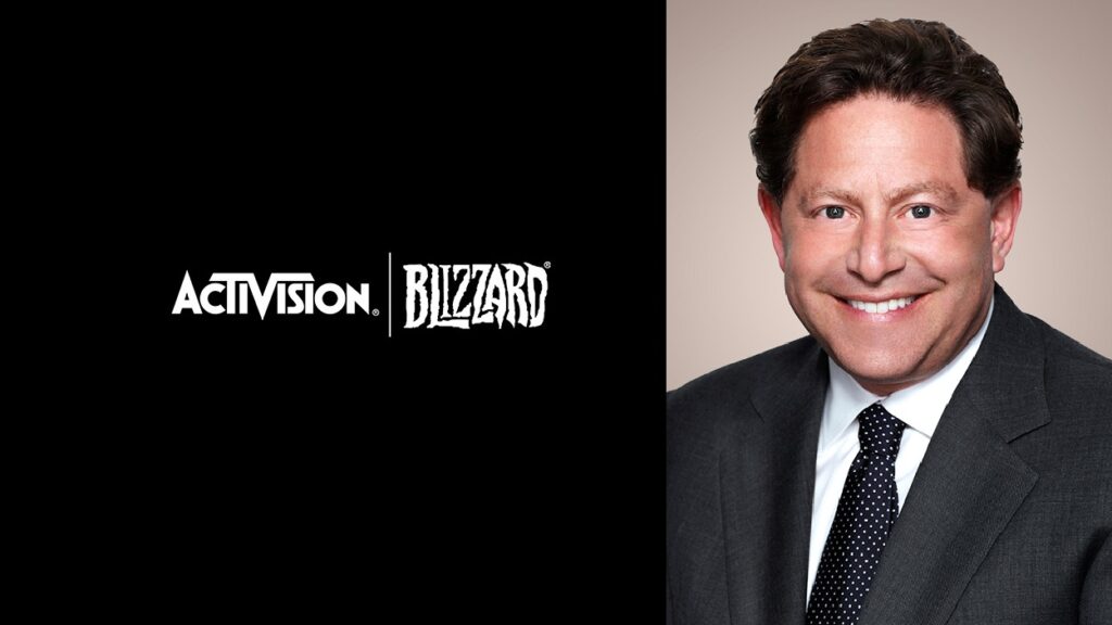 Logo Activision Blizzard i zdjęcie Bobby'ego Koticka