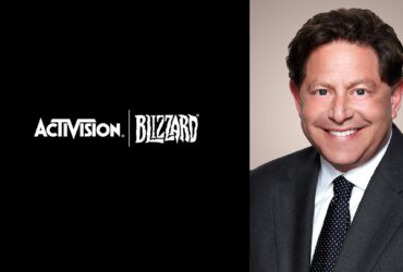 Logo Activision Blizzard i zdjęcie Bobby'ego Koticka