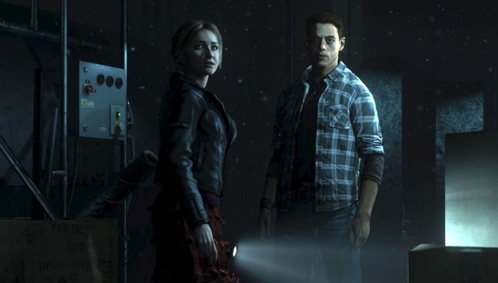 Sam (Hayden Panettiere) i Josh (Rami Malek) w Until Dawn