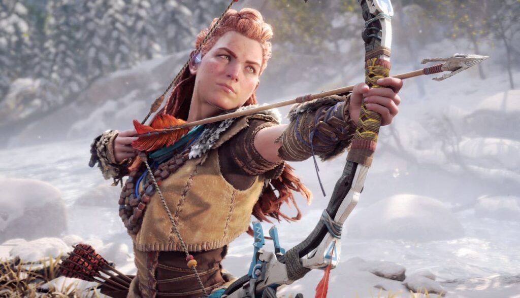 Aloy mierząca z łuku
