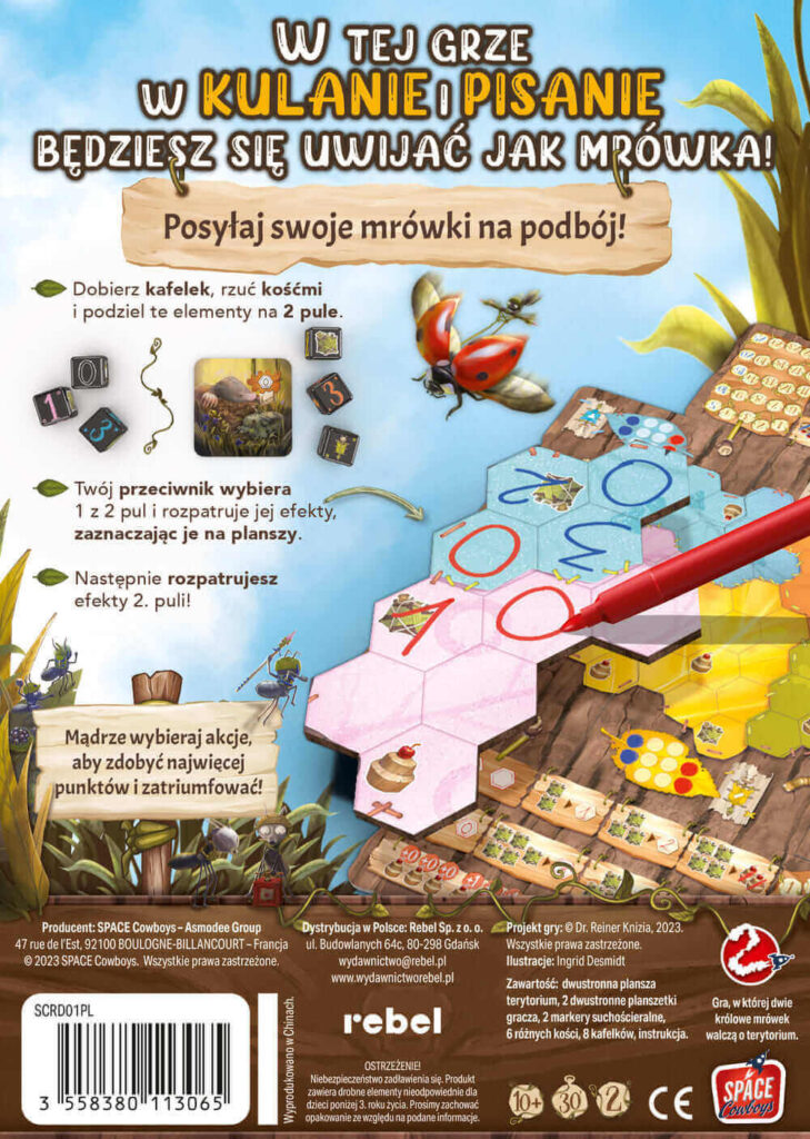 Marabunta - tył pudełka