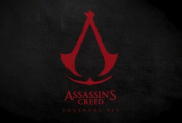 Czerwone logo Assassin's Creed Codename Red na czarnym tle