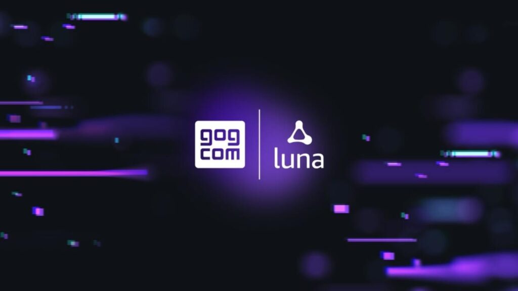 Logo GOG i Amazon Luna