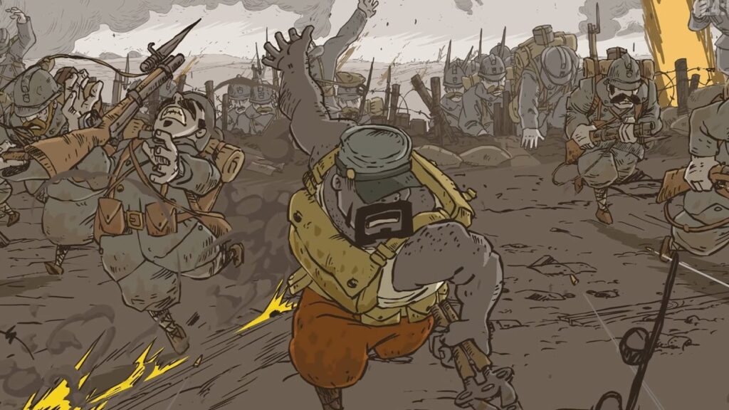 Bohater Valiant Hearts: Coming Home na wojnie