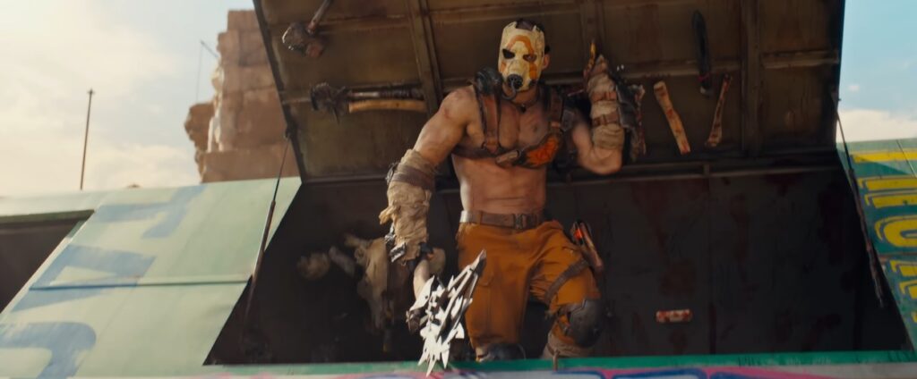 Florian Munteanu jako Krieg w filmie Borderlands