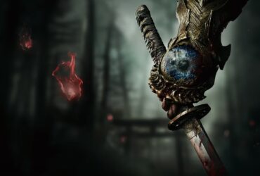 Główny bohater Onimusha: Way of the Sword otrzymający miecz