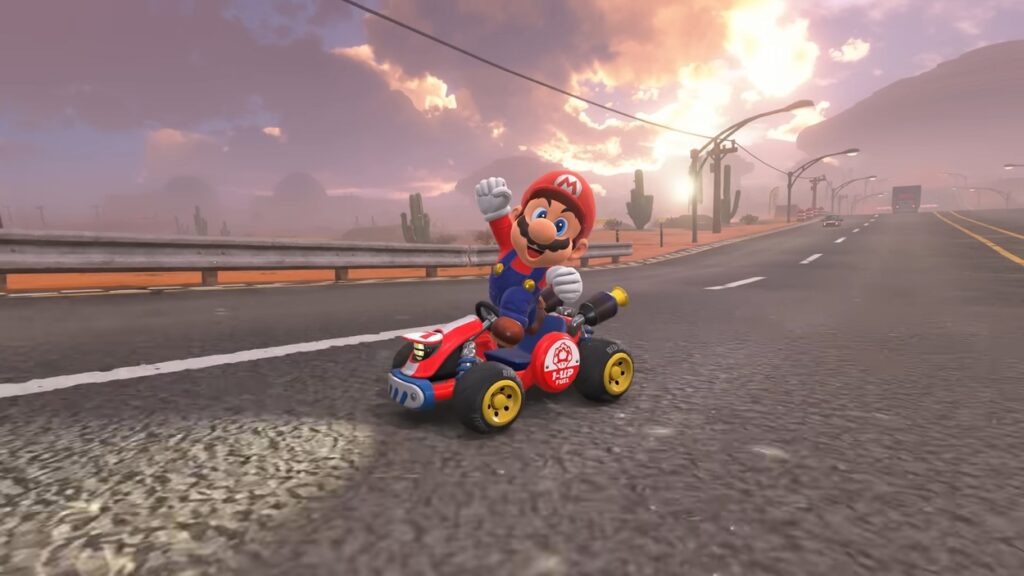 Mario w Mario Kart World