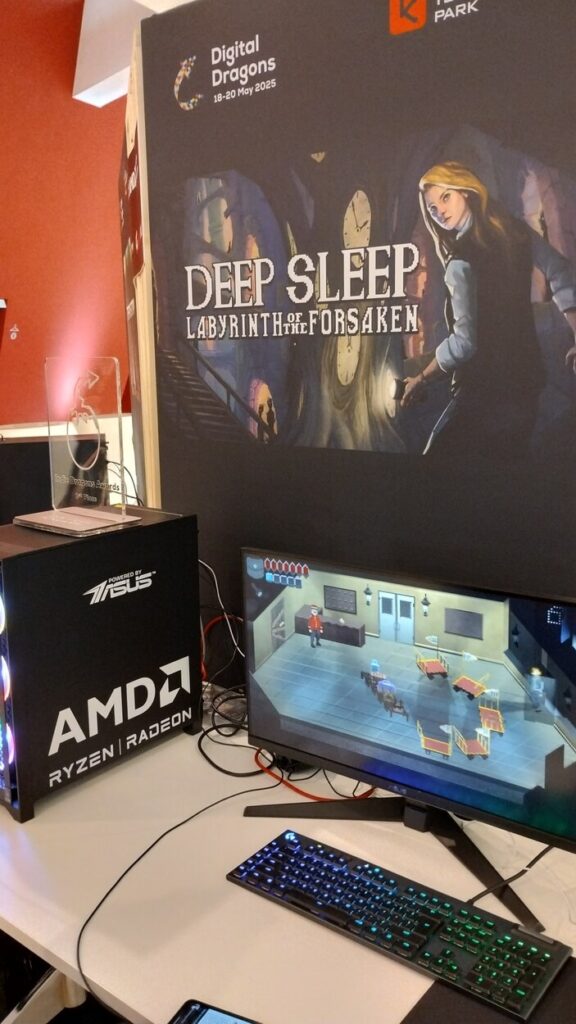 Stoisko Deep Sleep: Labyrinth of the Forsaken na Digital Dragons 2025
