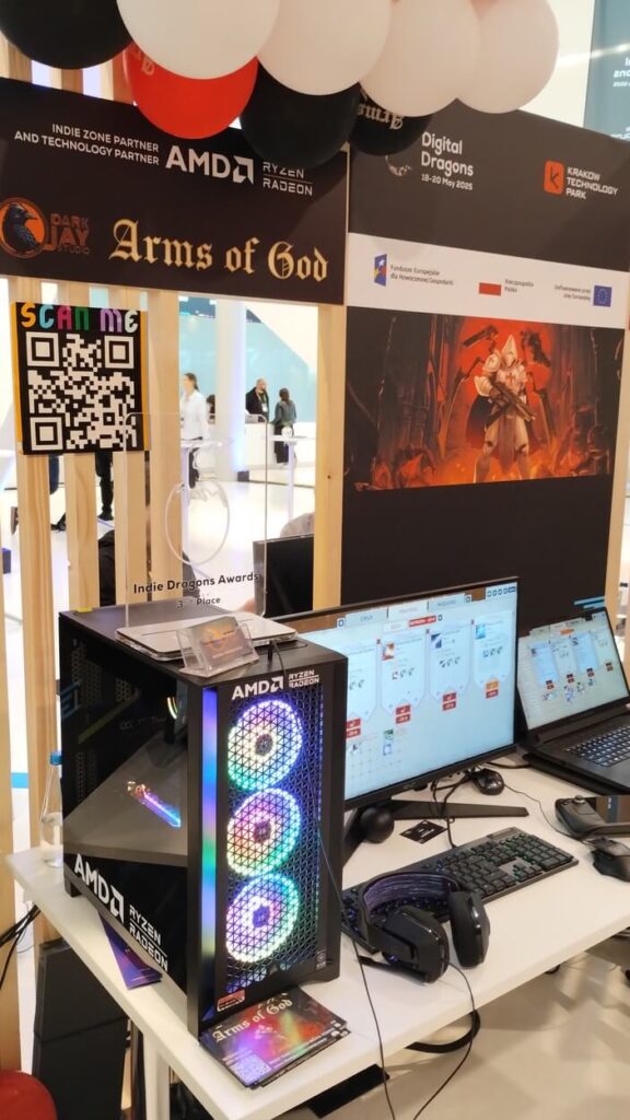 Stoisko Arms of God na Digital Dragons 2025