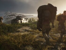 Żołnierz przenosi rannego do helikoptera w Ghost Recon: Breakpoint