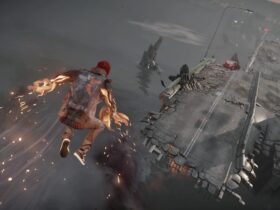 Główny bohater inFamous: Second Son leci na platformę z asfaltem