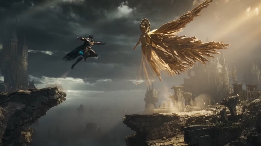 Bohater Lords of the Fallen 2 walczy ze złotym aniołem