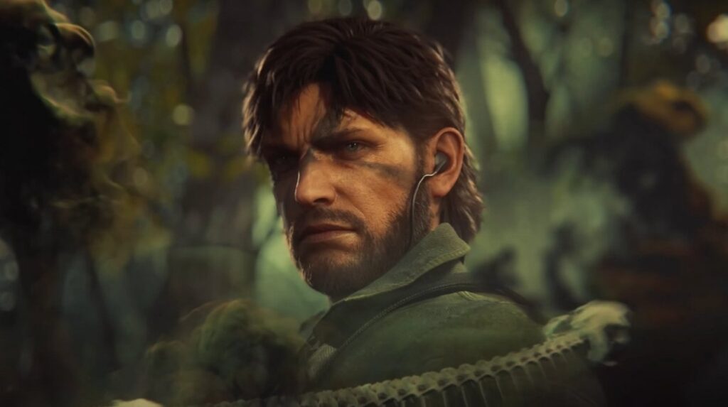 Główny bohater Metal Gear Solid Delta: Snake Eater otoczony wężem