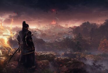 Główny bohater Nioh 3 obserwuje świat gry ze wzgórza