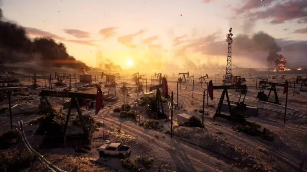 Mapa Blackwell Fields z Battlefield 6